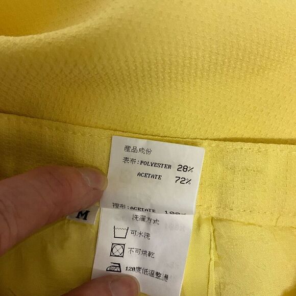 Vintage 80s Vanex by Paris Women’s Medium Yellow Bermuda Shorts - Picture 9 of 10